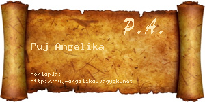 Puj Angelika névjegykártya